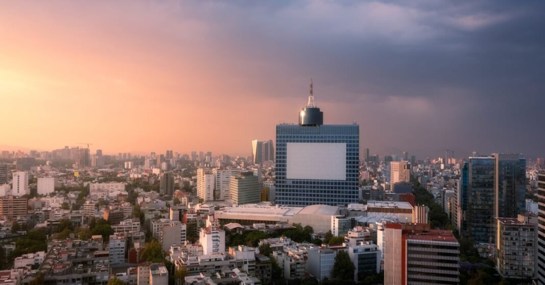 El fin del INAI preocupa al periodismo de investigación en México por el acceso a documentos clave La bandera mexicana ondea majestosamente contra un claro cielo azul en Ciudad de México, México.